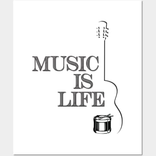 Music is life Posters and Art